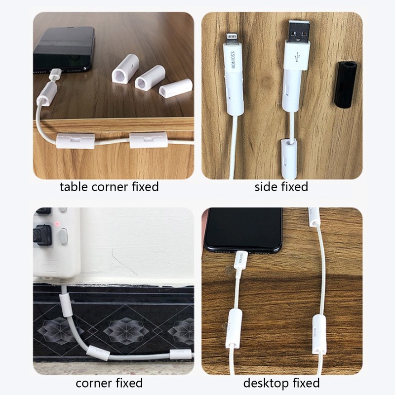 Set 20 Kẹp Sắp Xếp Dây Cáp Nguồn USB Cat-6 Tiện Lợi