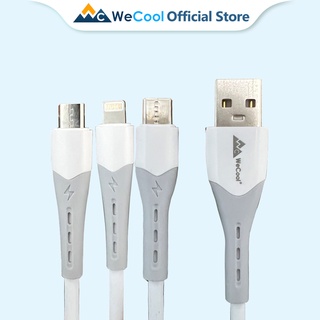 Dây cáp sạc nhanh USB WeCool 3 trong 1 Type-C/ Micro USB/ dài 1m