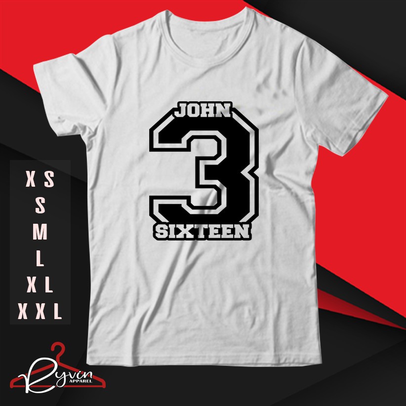 🔥HOT🔥 Áo thun BIBLE VERSE JOHN 3:16 WORSHIP STATEMENT cực ngầu