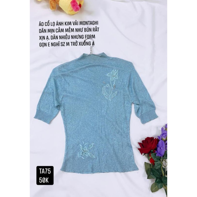 Áo montaghi cổ lọ size M. TA75