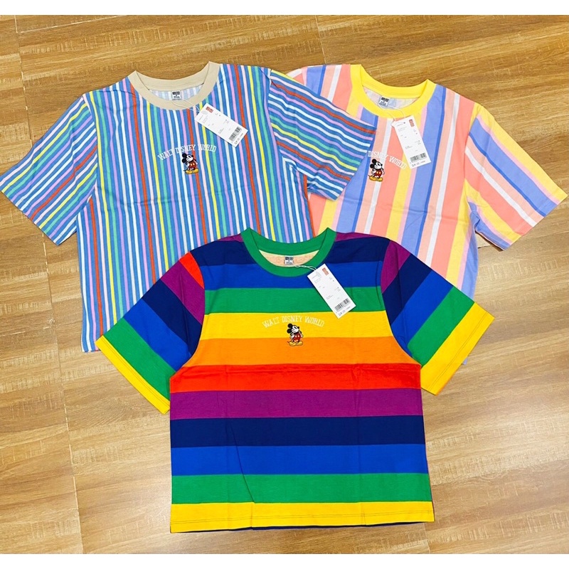 ÁO THUN SỌC LỬNG THÊU MICKEY