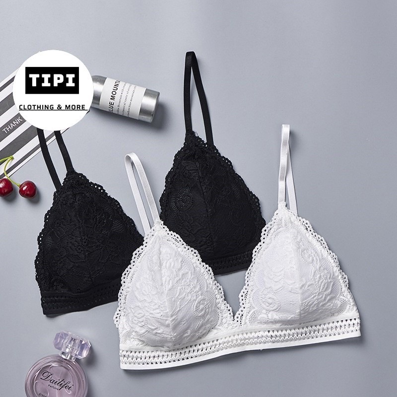 Bra ren hai dây có móc cài phía sau, áo bra nữ - uyên thư trúc linh shop