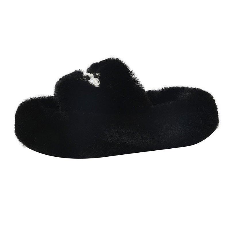 Dép Cotton Chống Trượt Quai Chéo Thời Trang Thu Đông Cho Nữ