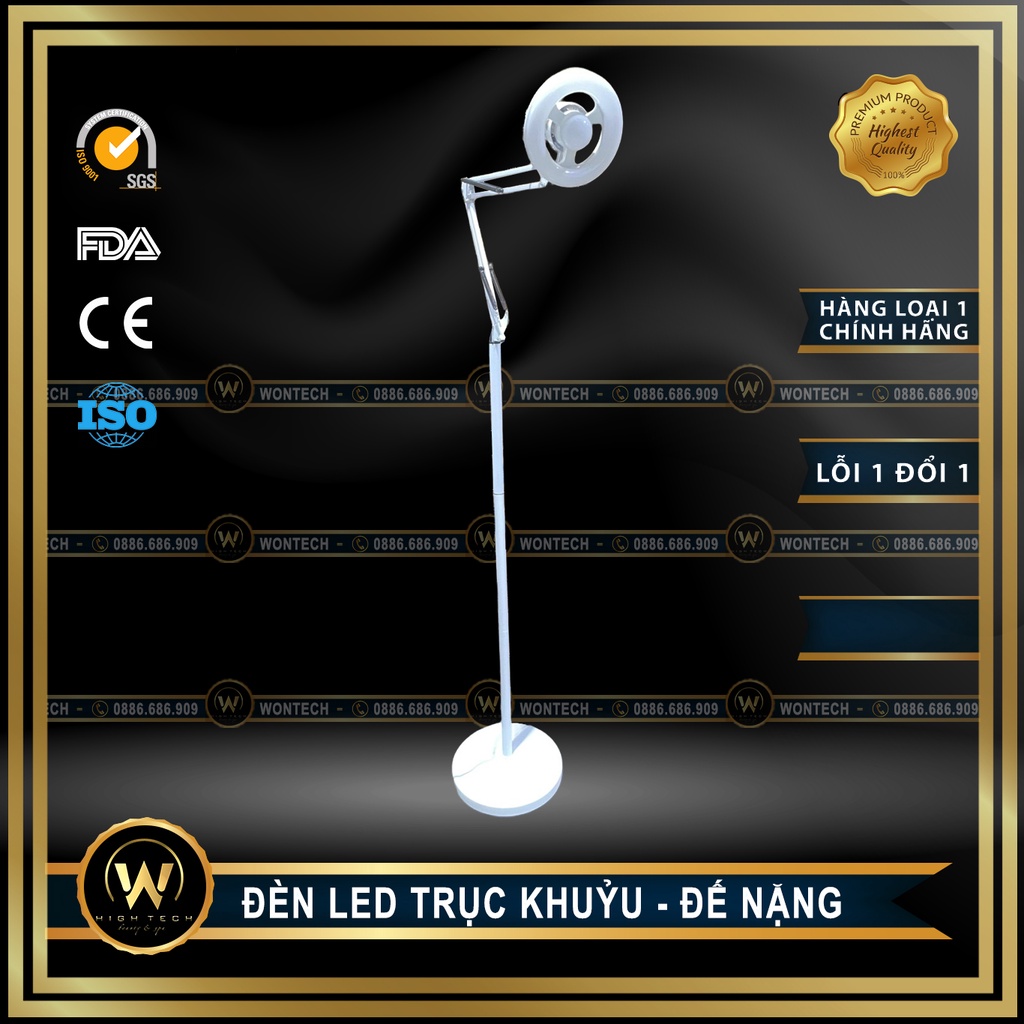 Đèn Led Trục Khuỷu Dùng Trong Spa, Nối Mi, Phun Xăm