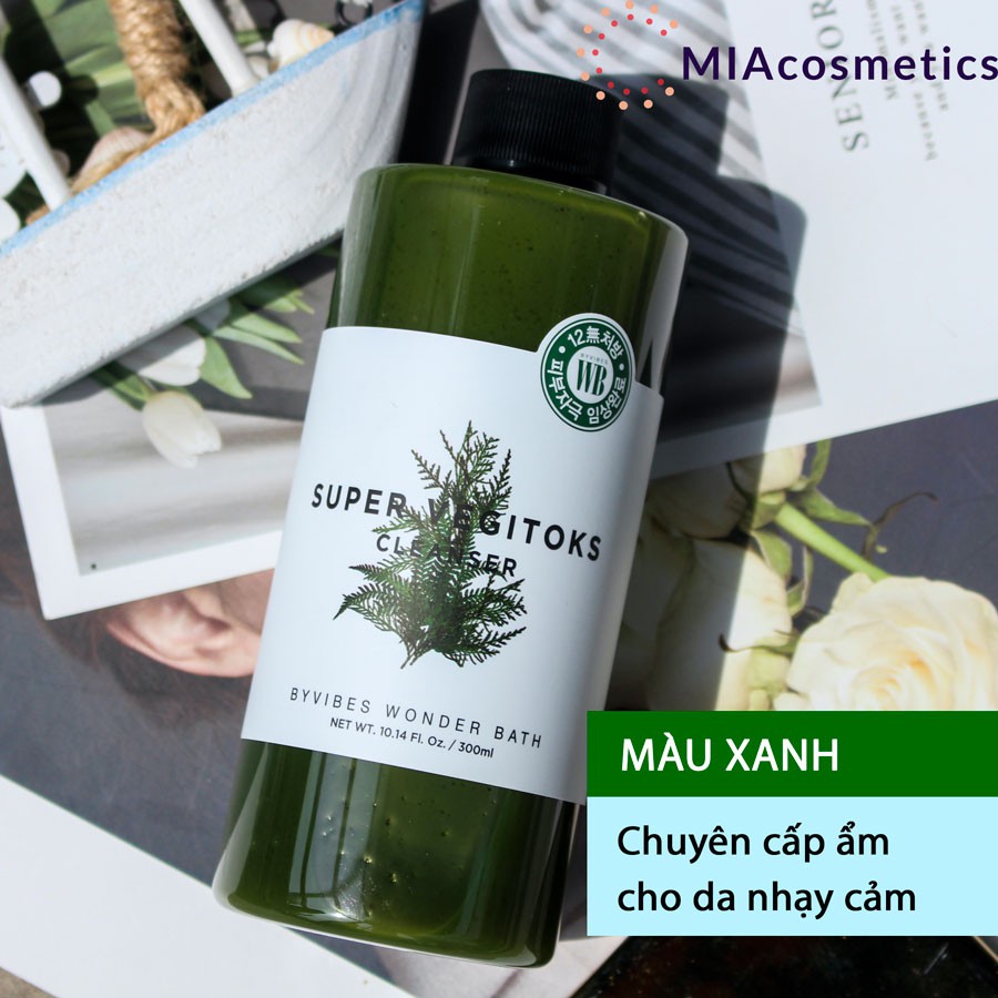 [CHÍNH HÃNG] Sữa rửa mặt thải độc rau củ SUPER VEGITOKS CLEANSER GREEN (MÀU XANH) | BigBuy360 - bigbuy360.vn