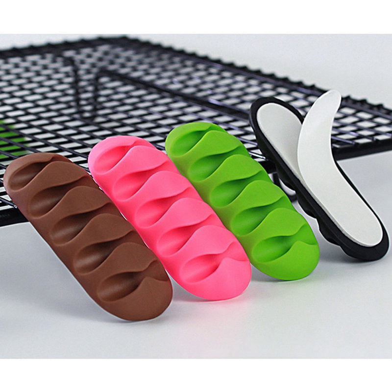 Kẹp Silicone Giữ Dây Cáp 5 Kẹp Tiện Lợi