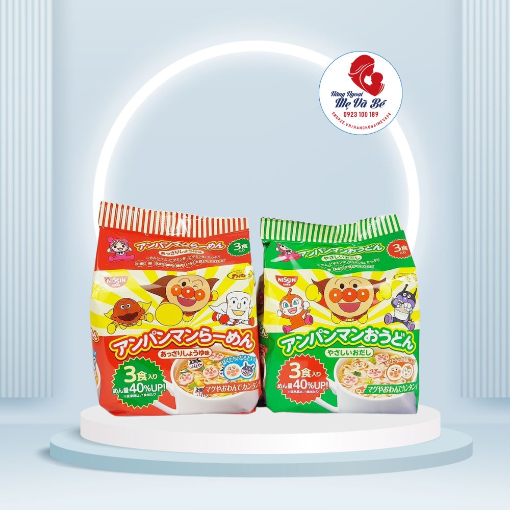 Mỳ chú hề Anpanman Nissin, mì chú hề Tokyo Noodle, mì ăn liền Cho Bé Từ 2 tuổi - Nhật Bản