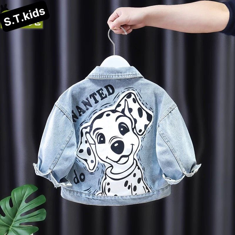 Áo khoác jean phối túi da sành điệu