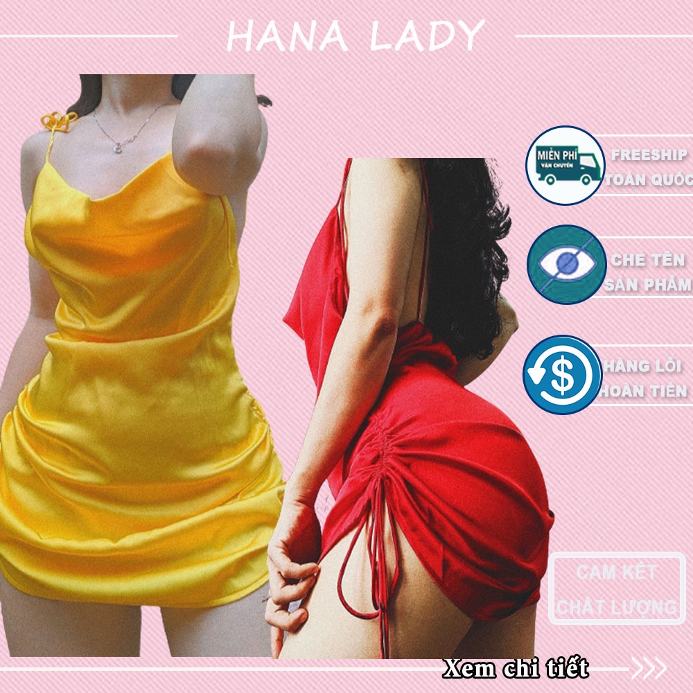 Váy ngủ sexy lụa dây rút cao cấp VN366 | BigBuy360 - bigbuy360.vn