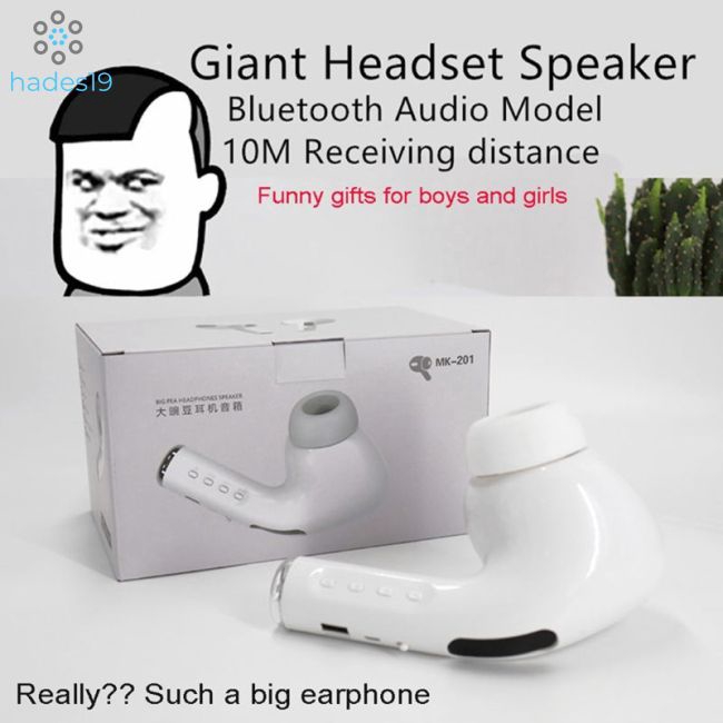 Giant Bluetooth Headphone Speaker Portable Supports To TF FM AUX Mic