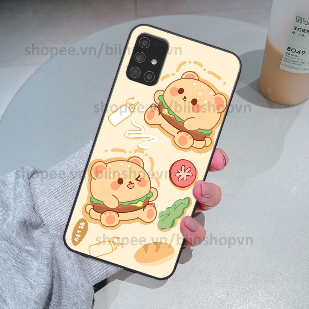 Ốp Samsung A31 / A51 / A71 in hình gấu chocolate kẹo ngọt siêu đẹp siêu xinh