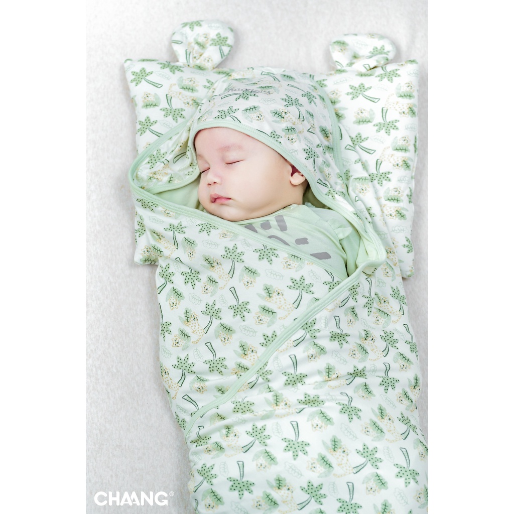 [CHÍNH HÃNG] Chăn ủ sơ sinh warm me họa tiết Tigger Chaang - 4 màu