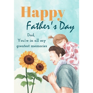 Thiệp postcard Happy Father’s day 7x10cm