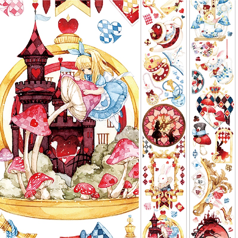 Đoạn chiết hình dán washi thỏ
