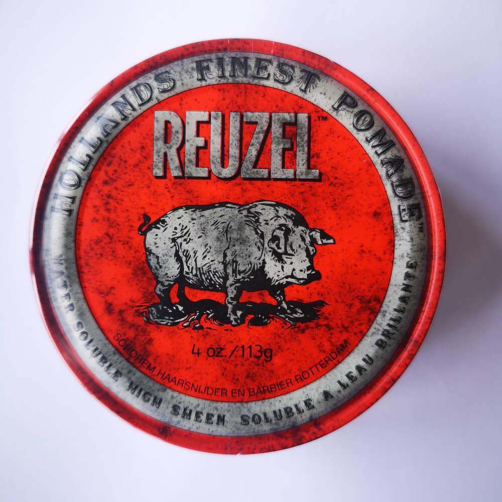 Sáp giữ nếp trung bình độ bóng cao Red Pomade Water Soluble REUZEL 113gr - màu đỏ