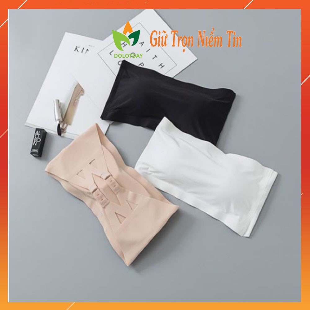 Áo bra Quây Ngực không dây Su Đúc Non Ôm Chặt Không Tụt Free Size AOLOT01