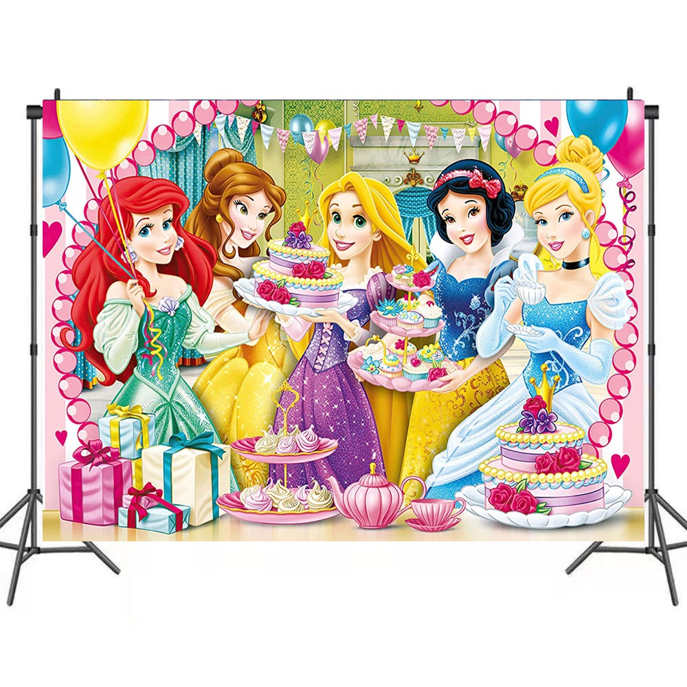 Tấm vải treo tường trang trí chủ đề công chúa Disney