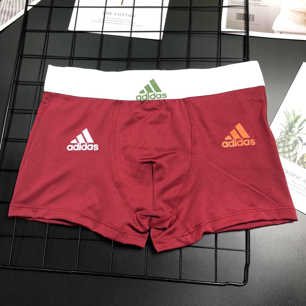 Quần lót nam thun lạnh adidas cao cấp,sịp nam boxer vải mềm mịn co giãn thoáng khí PM36A