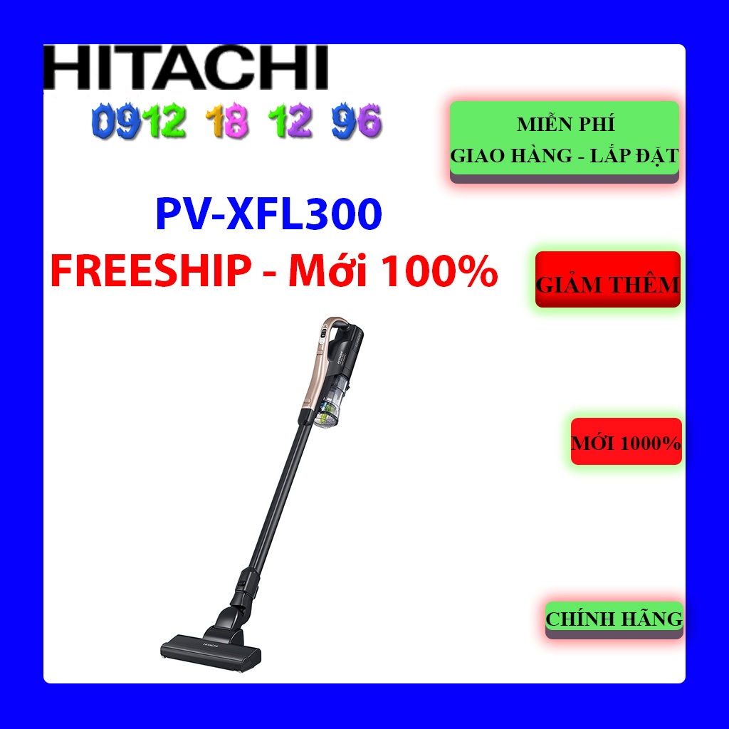 [Mã 11ELSALE hoàn 7% đơn 300K] Máy hút bụi Hitachi PV-XFL300 (CG) - Chính hãng