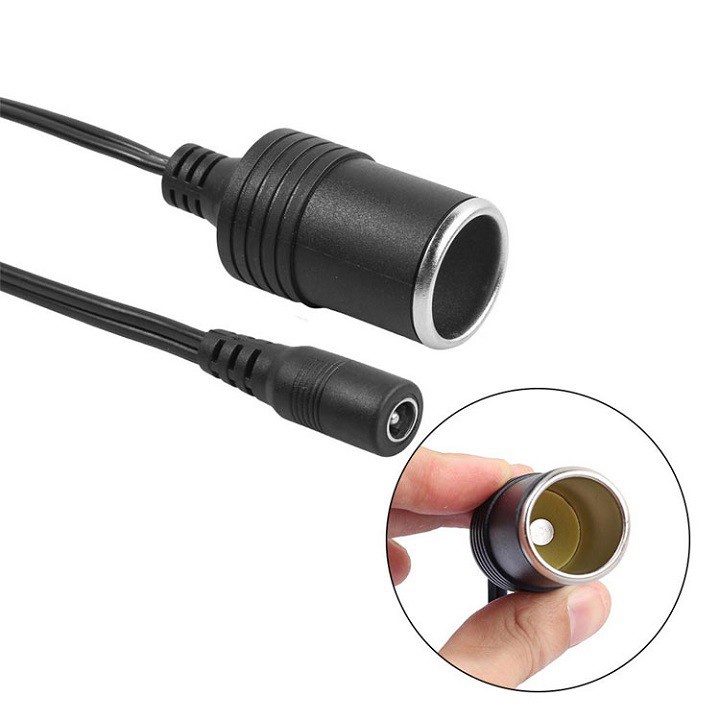 [MAX 10A đầu đực / đầu cái tùy chọn] Bộ Cáp Chuyển Jack DC5.5x2.1mm Sang Đầu Tẩu Ô Tô Cắm Nguồn Xe Hơi | BigBuy360 - bigbuy360.vn