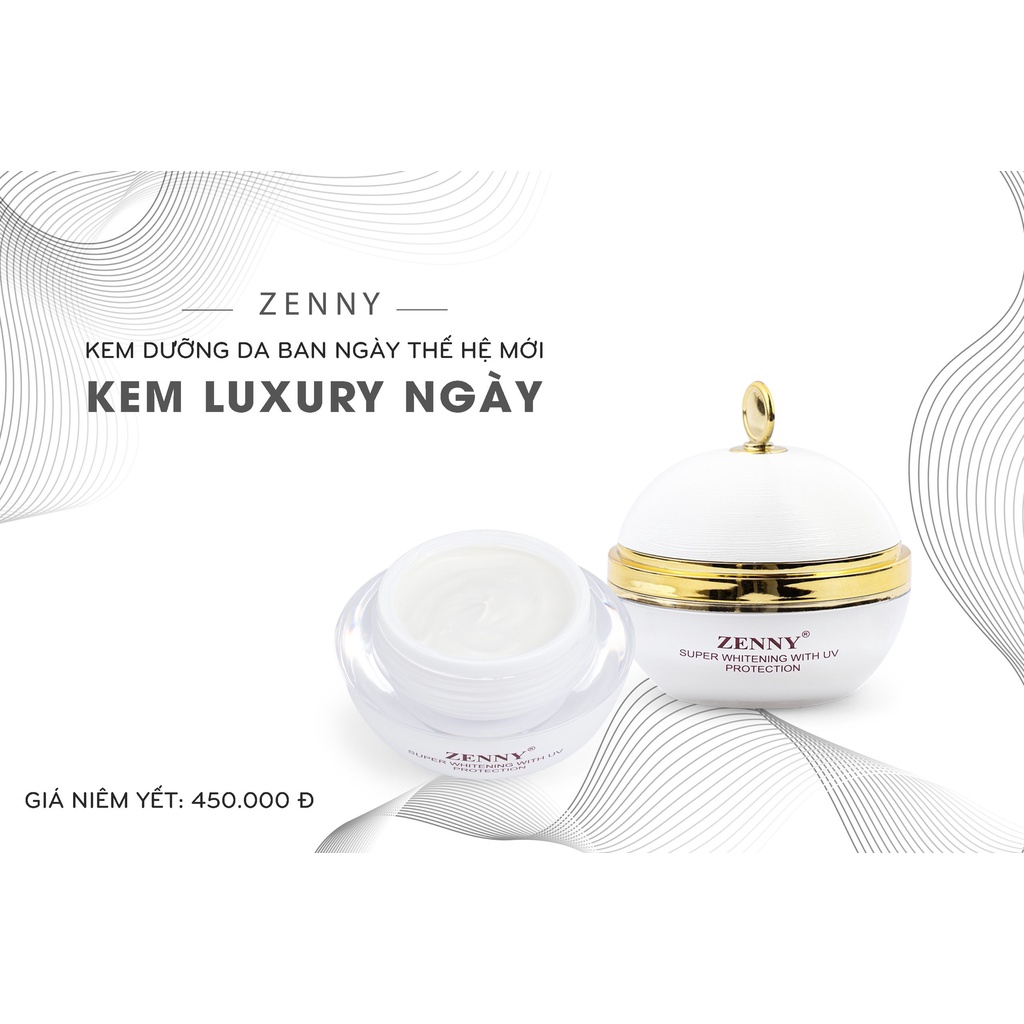 Combo Kem ngăn ngừa sạm nám, tàn nhang, mun, Zenny Luxury-chống lão hoá, dưỡng sáng da