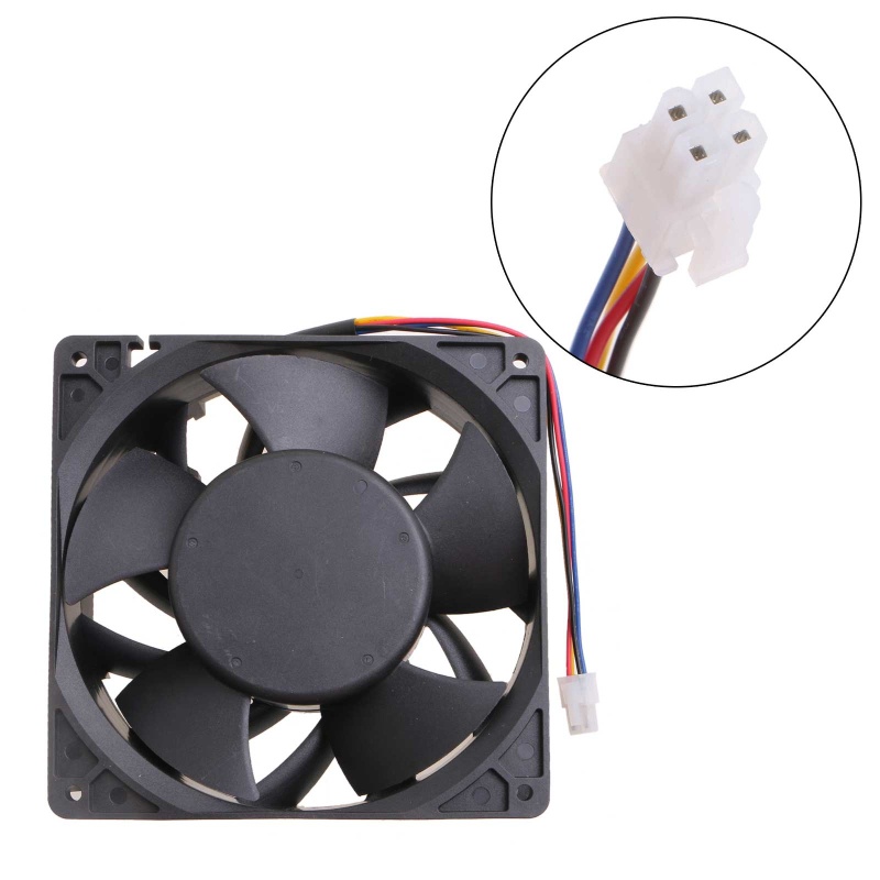 Quạt Thổi Khí 4 Dây 7500rpm PFC1412HE-00 12V 9A 14038 14cm PWM Server 395g