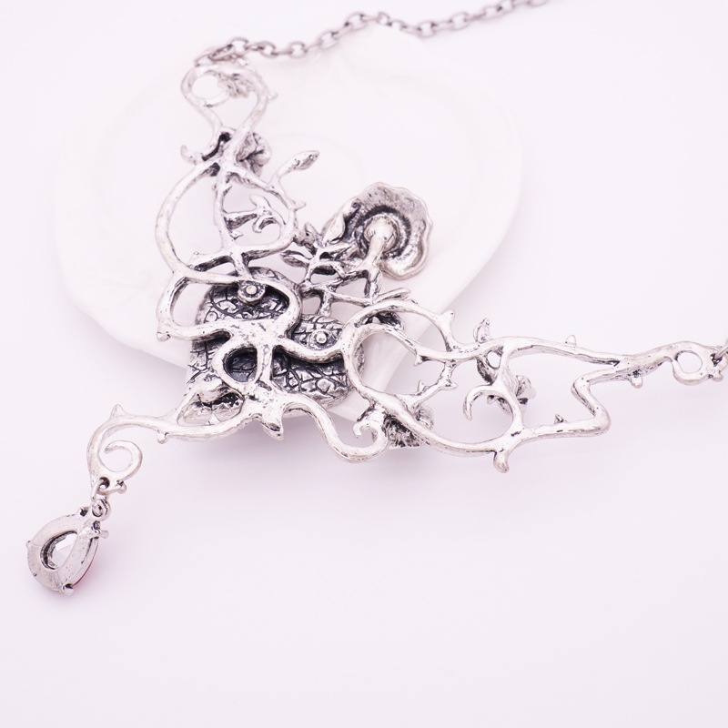 Vòng Cổ Choker Đính Đá Hình Trái Tim Đỏ Phong Cách Gothic Punk Dành Cho Nữ