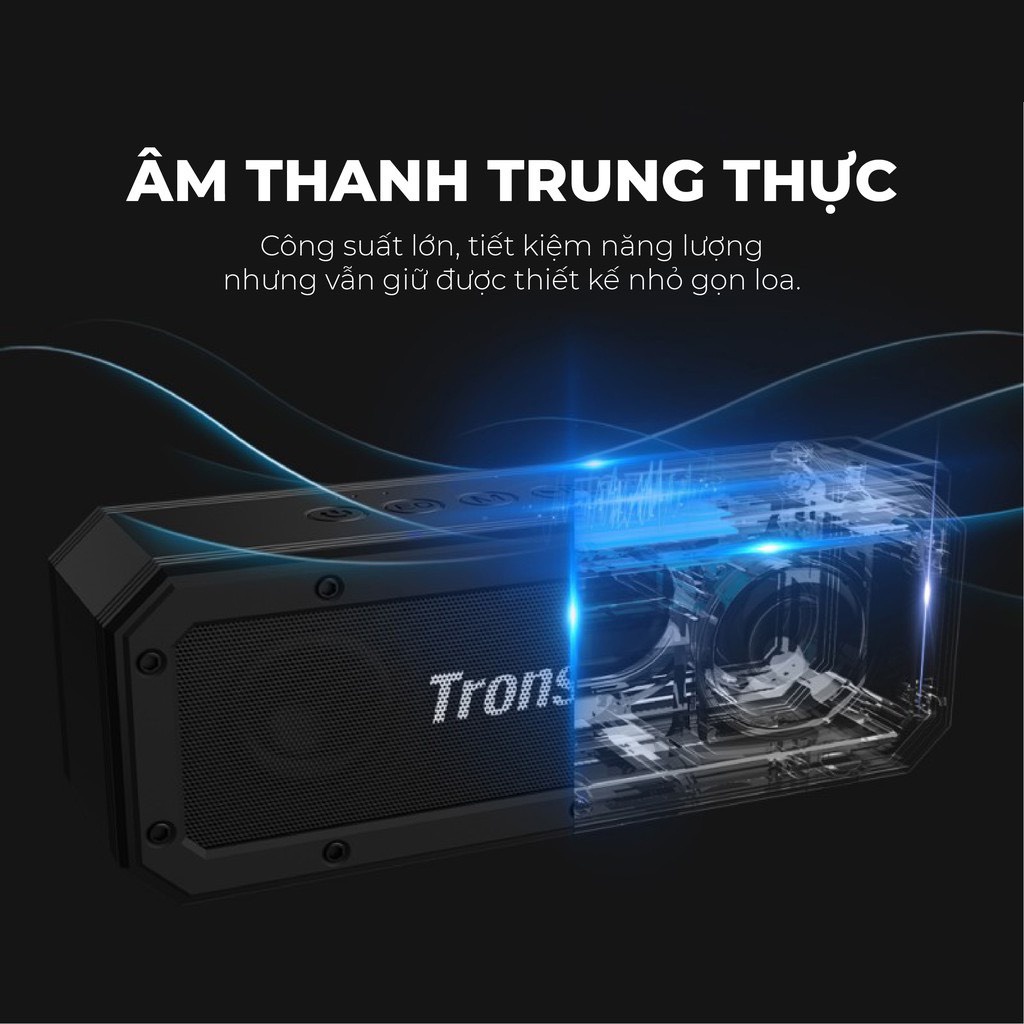 Loa Bluetooth Tronsmart Element Force+ Công suất 40W, Chống nước IPX7- Bảo hành 12 tháng