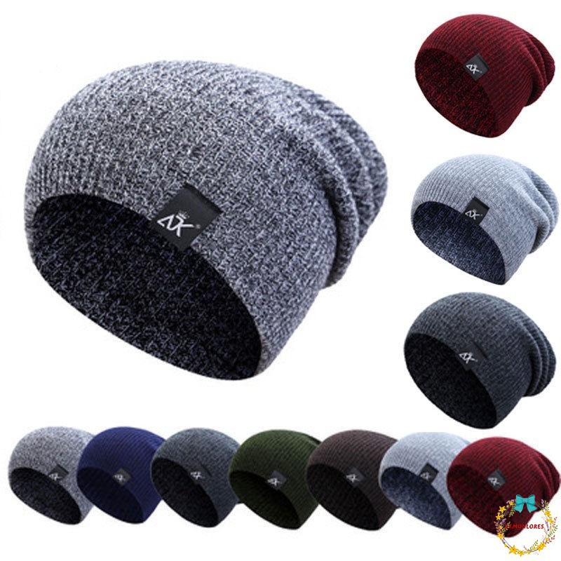 Mũ Beanie nam nữ len đan thời trang 2018