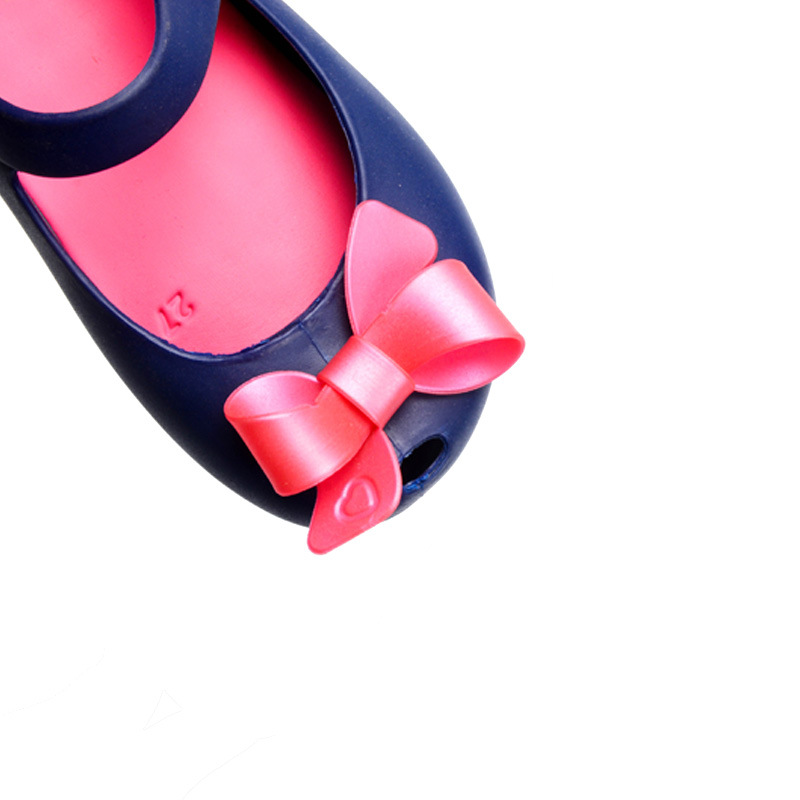 Melissa Giày Búp Bê Nhựa Đính Nơ Xinh Xắn Cho Bé Gái