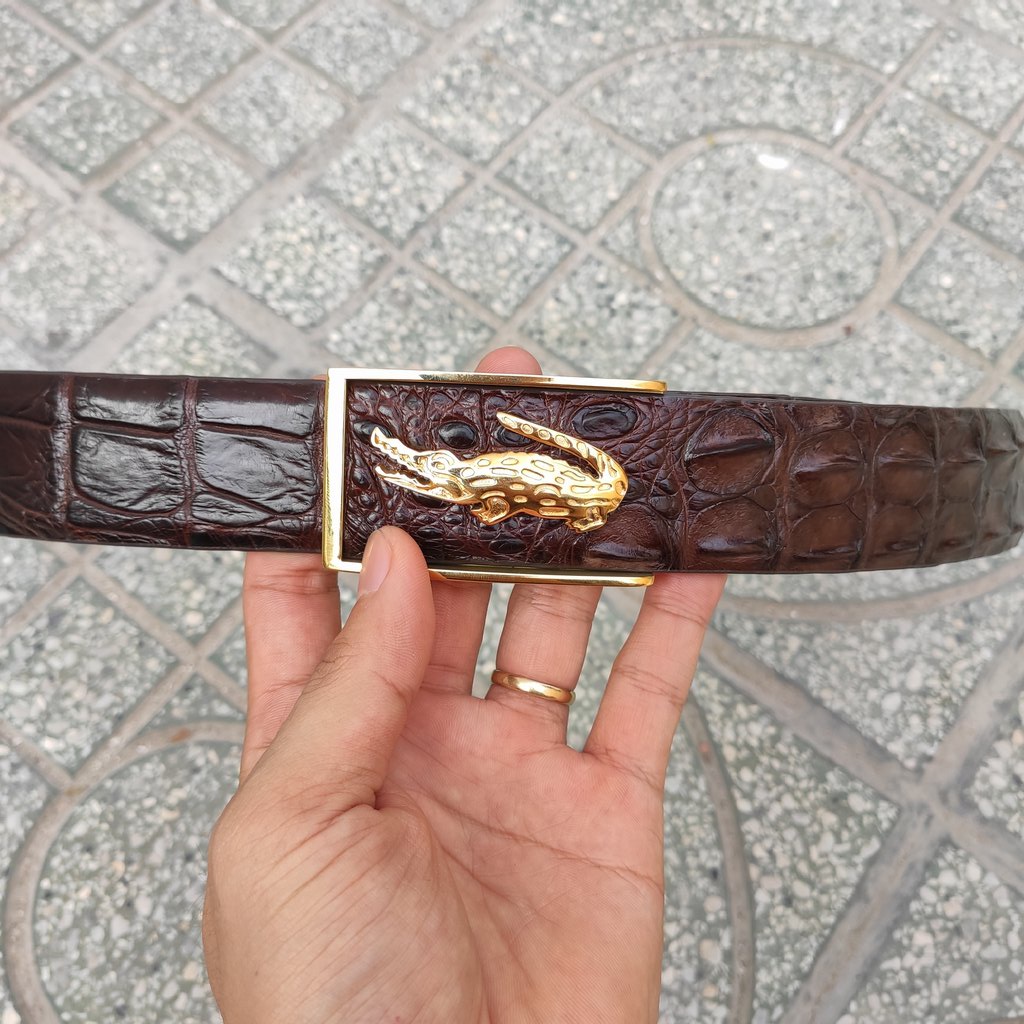 Thắt Lưng Cá Sấu Liền 4cm
