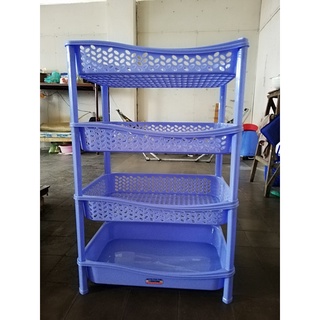 Kệ Chén 4 Tầng Loại Trung Nhựa Duy Tân - Kệ Úp Chén Bát Đĩa Có Khay Thoát Nước Tiện Lợi Cho Nhà Bếp
