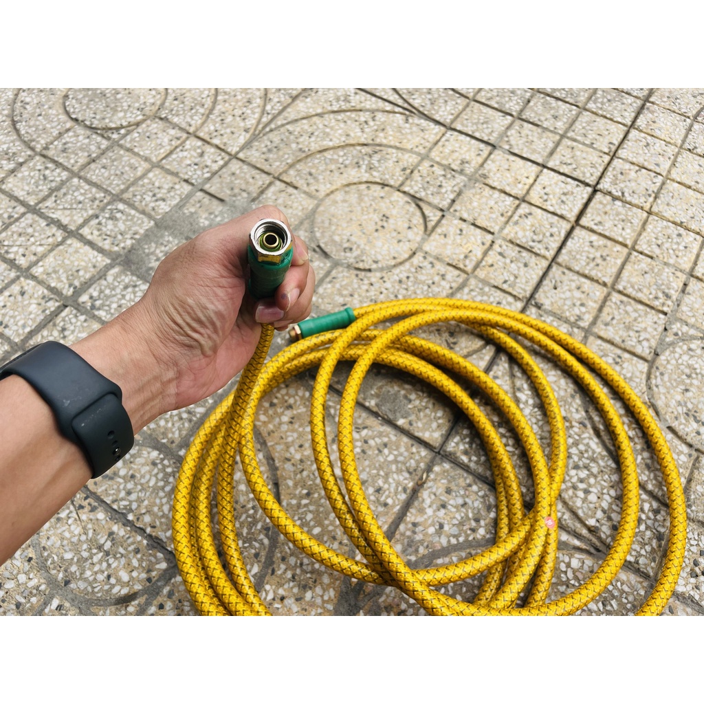 Dây cao áp ren 13.8m dùng xịt rửa xe, phun thuốc, tưới cây, tưới lan| Dài từ 5m đến 20m| Sử dụng bộ coupling ren 13.8 ly