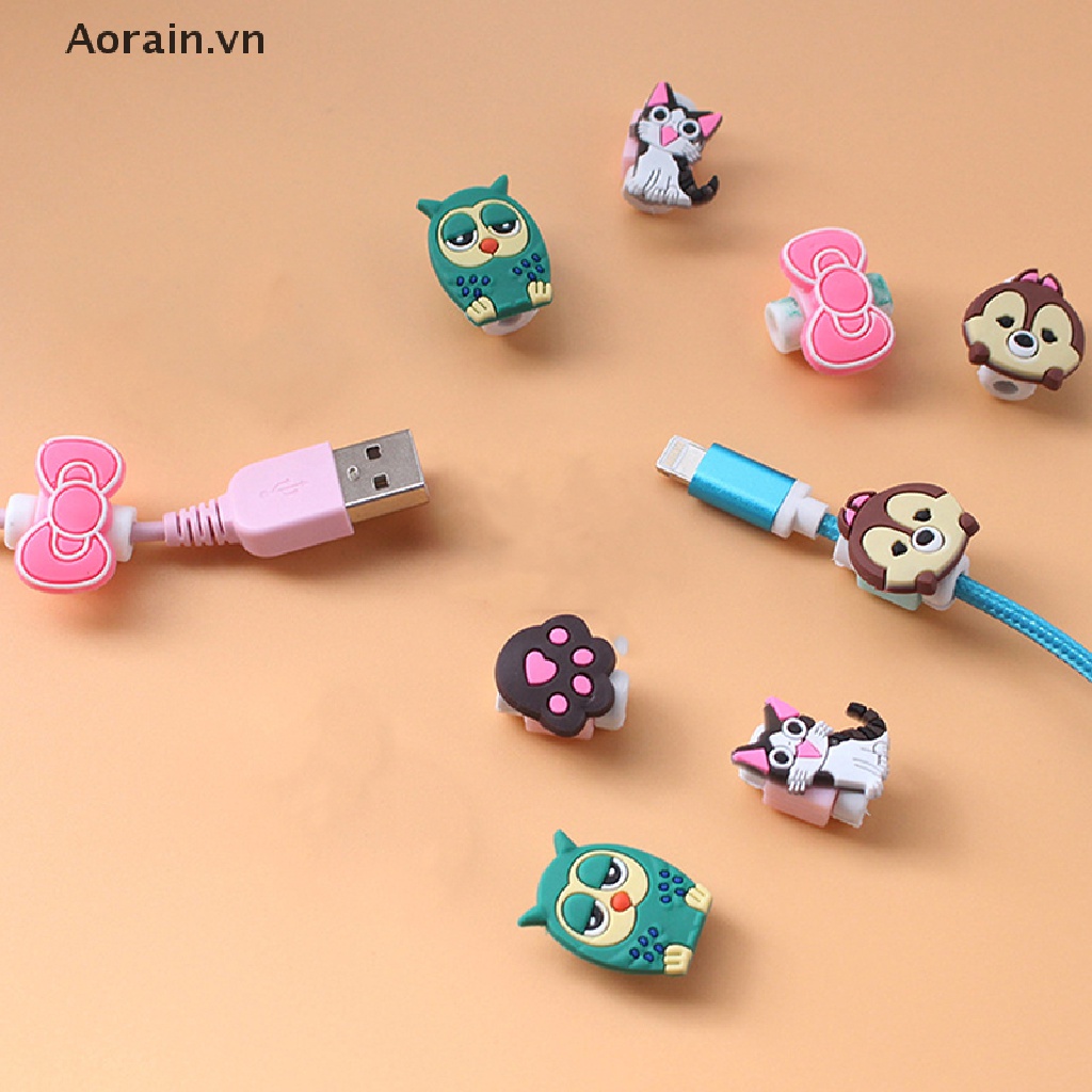 Phụ Kiện Bảo Vệ Đầu Dây Cáp Kiểu Hoạt Hình Dễ Thương