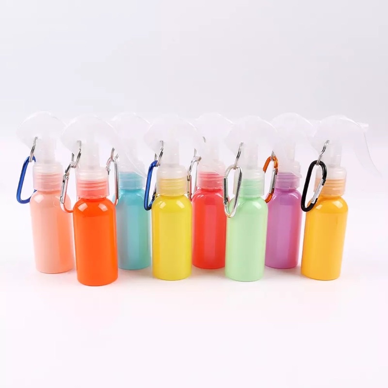 Chai/Lọ Xịt Phun Sương Có Kèm Móc Khoá Tone Màu Kẹo Ngọt Pastel