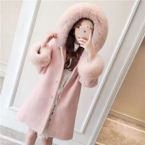 Áo Khoác Lông Cáo Có Mũ Trùm Đầu Phong Cách Mới