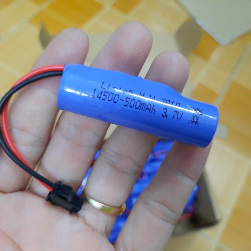 Pin 3.7v 14500 dung lượng 500 / 800 /2000 mah cho xe mô hình điều khiển