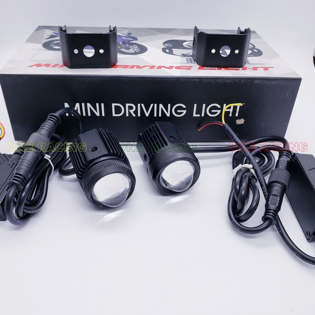 2 Đèn trợ sáng xe máy mini bi cầu led 20w siêu sáng loại 1 bảo hành 6 tháng Kèm pát gắn winner x vario sirius...