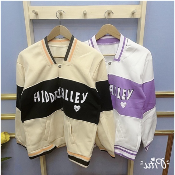 Áo Khoác Dày Nỉ Kiểu DÁNG Bóng Chày Phong Cách Trẻ Trung, Áo Bomber Nam Nữ Unisex