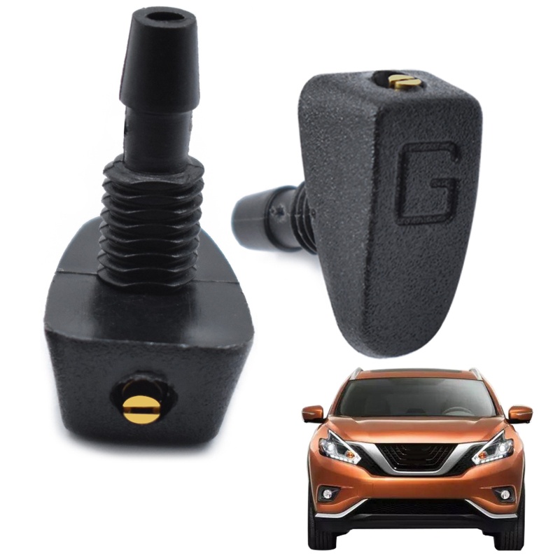 Set 2 Vòi Phun Nước Rửa Kính Chắn Gió Xe Hơi
