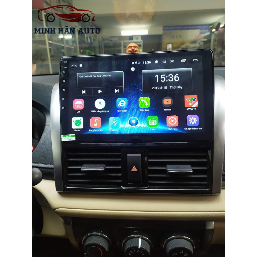 Màn hình A3 android chạy hệ điều hành 10., kết nối wifi cho xe TOYOTA VIOS 2015