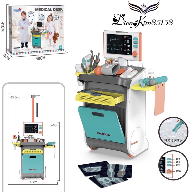 Đồ chơi bác sĩ, bộ đồ chơi bác sĩ full phụ kiện bộ to cho bé