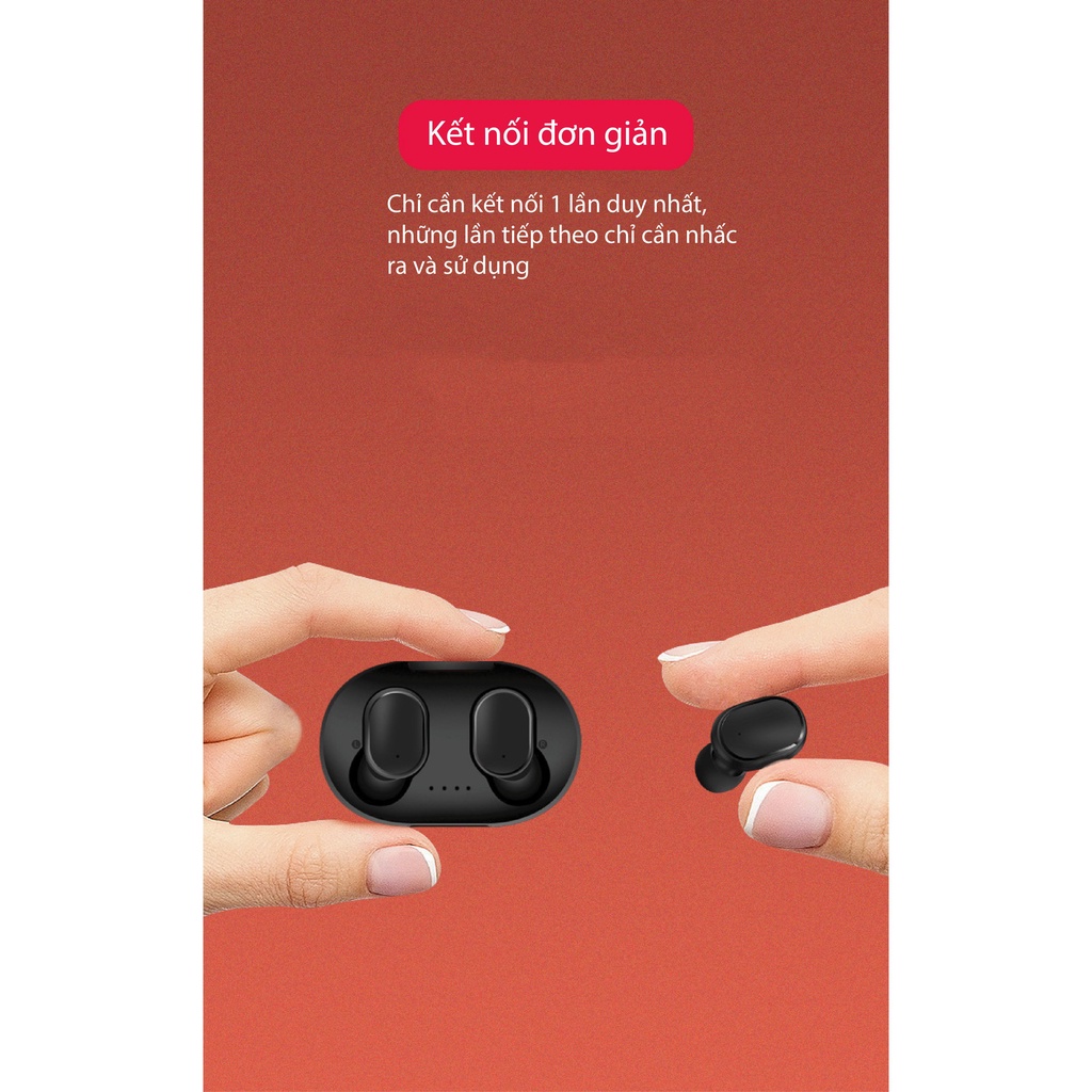 Tai nghe bluetooth True Wireles Mipod A6S cao cấp