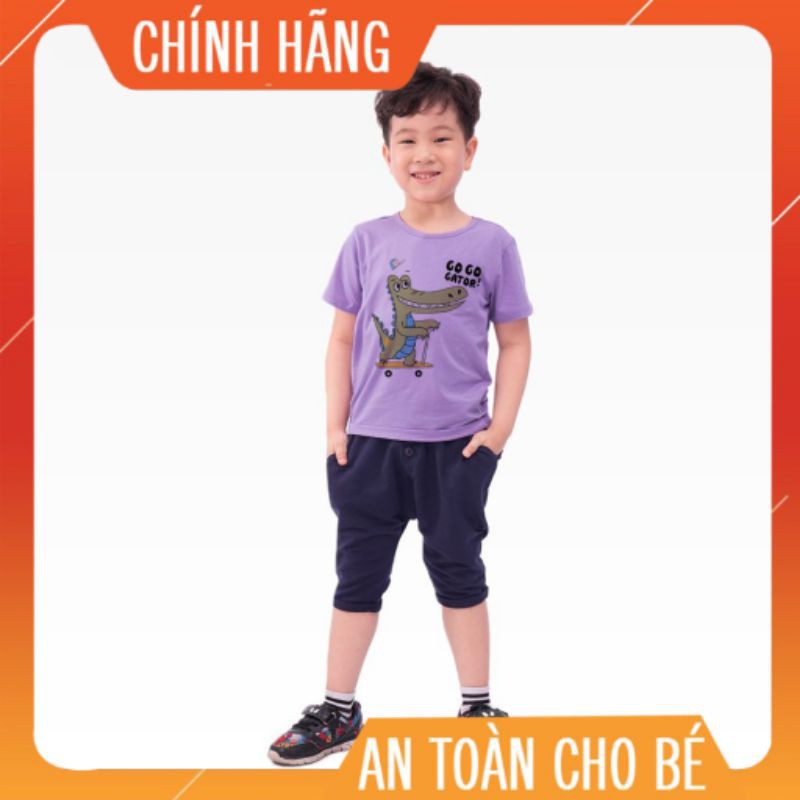 ❤️YÊU THÍCH❤️ Áo Thun Trẻ Em Cotton Cho Bé Trai Bé Gái T-Shirt Phiên Bản Hàn In Hình Cá Sấu Go Go