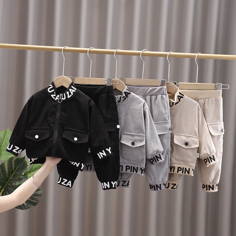 Hàng Có Sẵn Bộ Đồ Phong Cách Phương Tây Thời Trang Xuân Thu Mới Cho Bé Trai