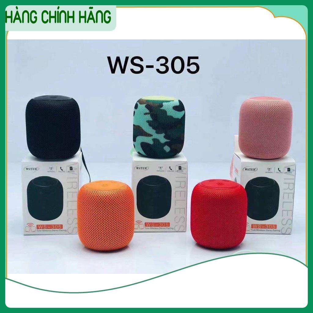 Loa Bluetooth mini Wster WS 305 Cao Cấp, Loa cầm tay bass mạnh cho laptop pc BH 12 Tháng