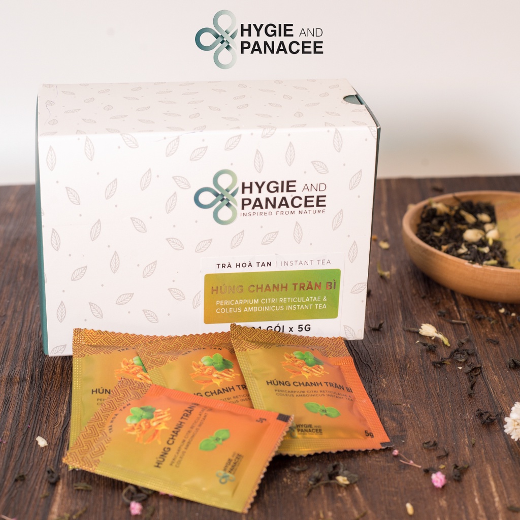 Trà Húng Chanh Trần Bì Hygie 50g/250g giúp giải cảm, tăng sức đề kháng