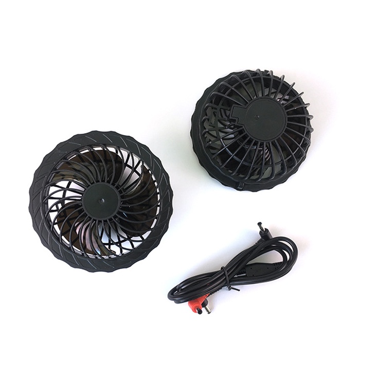 Bộ phụ kiện áo điều hòa đầy đủ Pin 12V dung lượng khủng 20000mAh + 2 quạt không chổi than 12V