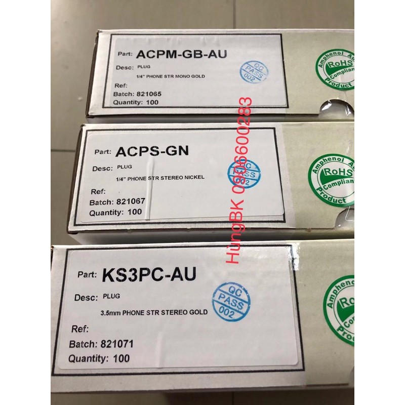 Jack 3.5 Amphenol hàng Mỹ