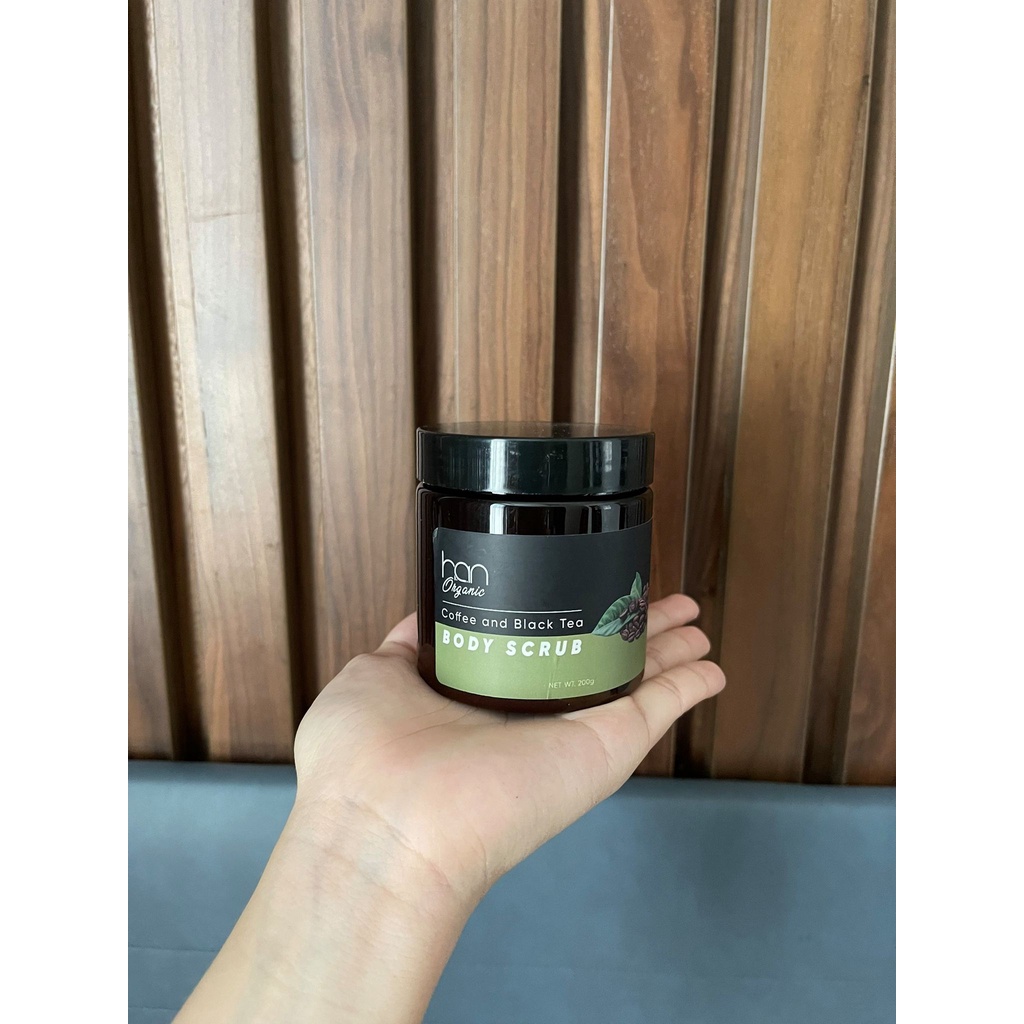 [HŨ TO BODY 250ML] TẨY DA CHẾT TOÀN THÂN HAN ORGANIC BLACK TEA COFFEE BODY SCRUB